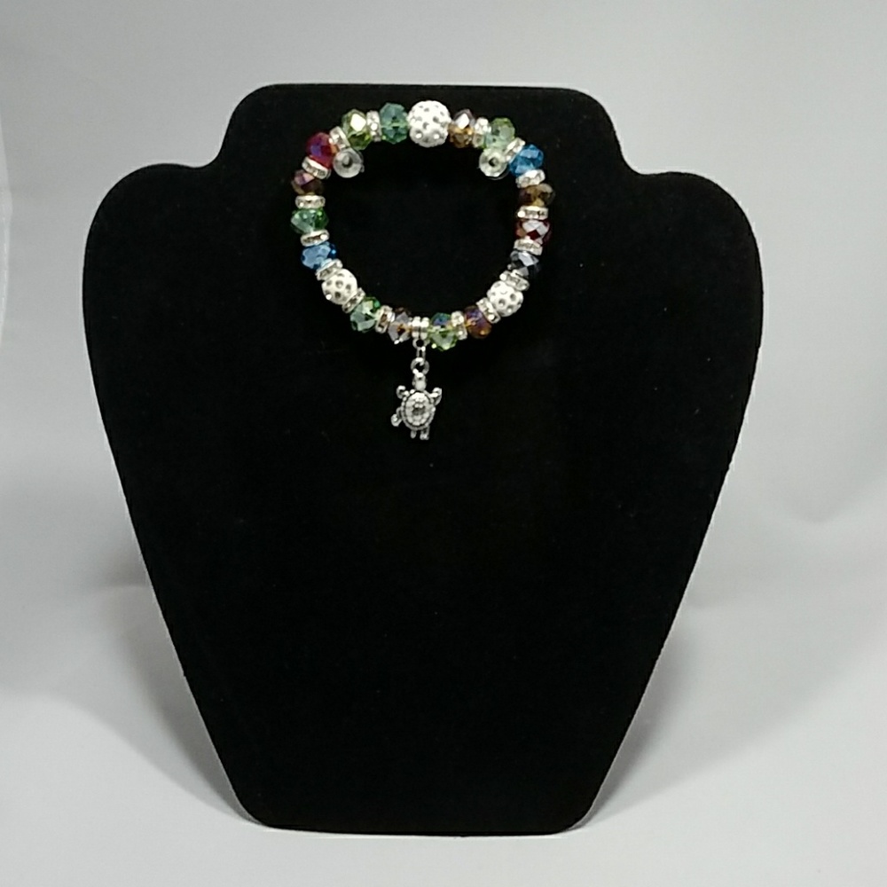 Fashion/handmade multicolor glass bead bracelet
